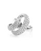 Contemporary 1.35ctw Diamond Ribbon Ring in 18K White Gold